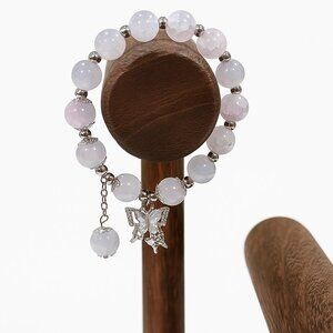 Elegant Beaded Bracelet with Charm